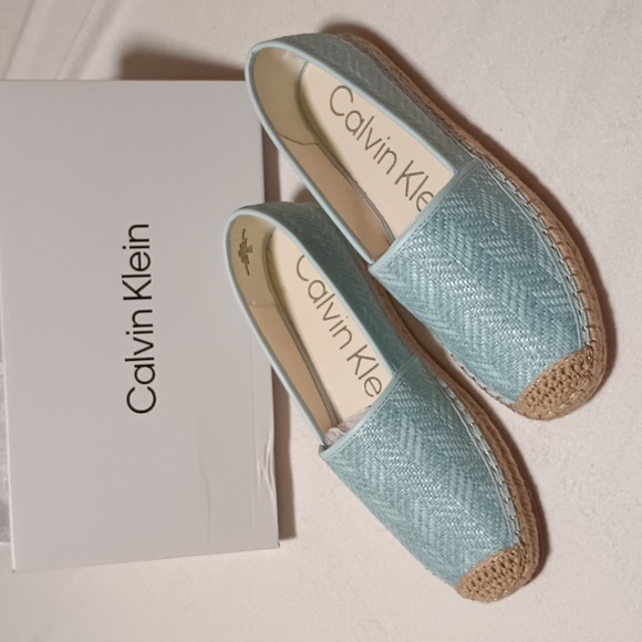 Calvin Klein Shoes - New Lt blue Calvin Klein espadrilles 9